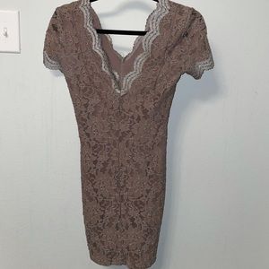Cute Brown/tan lace boutique dress.